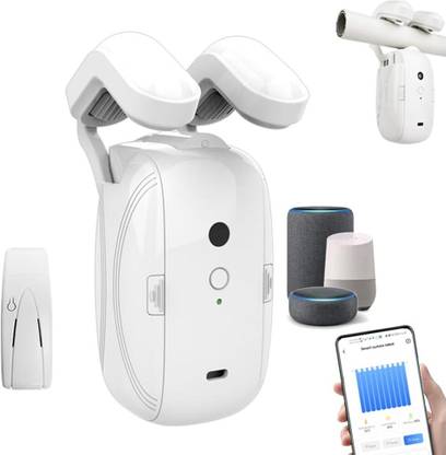 POWERLON Automatic Smart Curtain Opener Compatible with Amazon Alexa, Google Home & Siri Multipurpose Controller