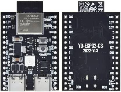 AUTABLES ESP32 C3 Dev Kit M1: WiFi Bluetooth 5.0 Type-C DV Board for Compatible Arduino Multipurpose Controller
