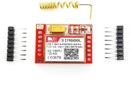 iBAT SOLUTIONS SIM800L GSM GPRS Module Core Board Quad-Band TTL Serial Port with the Antenna Multipurpose Controller