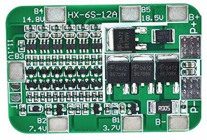 electrolight 6S 12A 24V PCB BMS Protection Board For 6 Pack 18650 Li-ion Lithium Battery Cell Module diy kit Micro Controller Board Electronic Hobby Kit