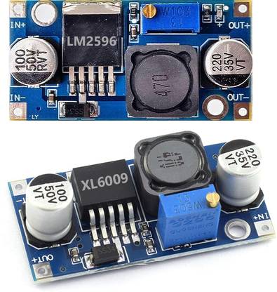 shockley LM2596 & XL6009 DC Buck Boost Converter Module COMBO (1 Pc LM2596) (1 Pc XL6009) Multipurpose Controller