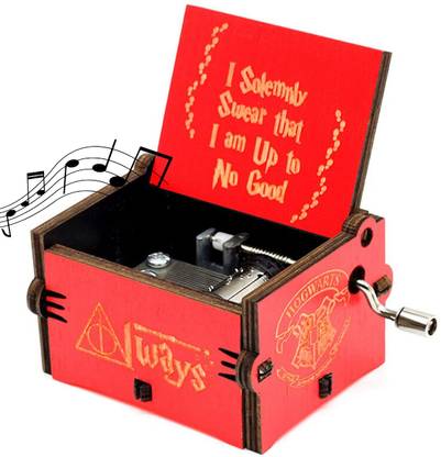 Fusked wooden music box Harry Potter instrument- Red Music Box