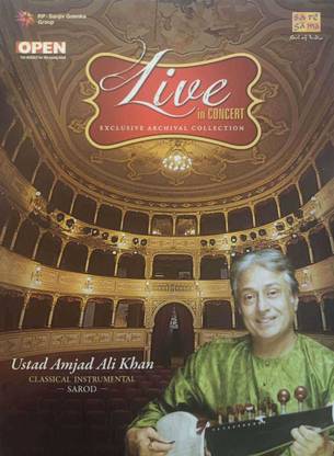 LIVE IN CONCERT - USTAD AMJAD ALI KHAN Audio CD Standard Edition