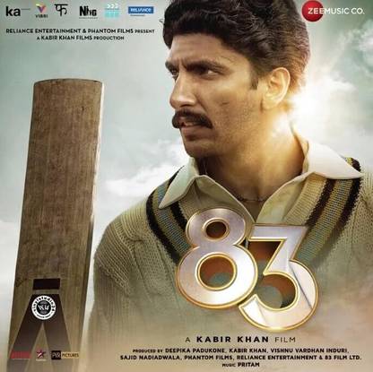 83 – VS34ZEE0027 – White Coloured – New Release Hindi LP Vinyl Record, Arijit Singh, Papon, Tushar Joshi, Amit Mishra, Kausar Munir, KK & Benny Dayal Vinyl Premium Edition