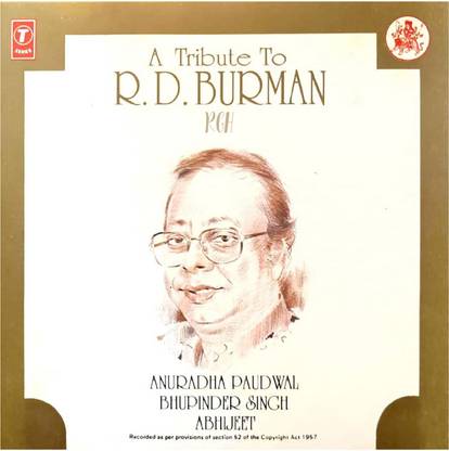 A Tribute To R D.BURMAN ANURADHA PAUDWAL RGH Audio CD Standard Edition