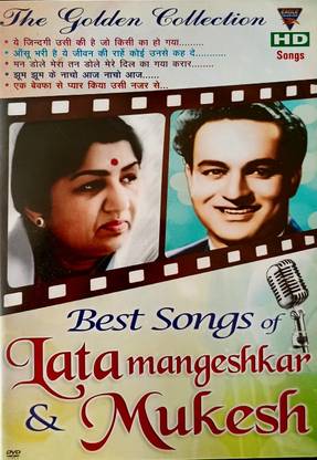 THE GOLDEN COLLECTION BEST SONGS OF LATA MANGESHKAR & MUKESH DVD Gold Edition
