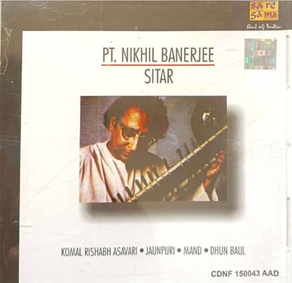 Pt. Nikhil Banerjee Sitar Audio CD Standard Edition
