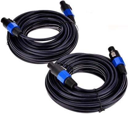 soundcraft Speakon Dj Cables 2Pack 6 ft,12 Guage Audio Cord DJ Speaker Cable Wire Dj Speakon Cable
