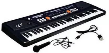 Just97 61 keys Electronic Piano Keyboard with LED Display & Microphone, KW_61_7 61 keys Electronic Piano Keyboard with LED Display & Microphone, KW_61_7 Analog Portable Keyboard