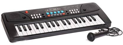 D.r trading Music Key37 37 Key Piano Keyboard Toy with Recording and Mic Analog Portable Keyboard