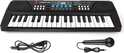 ASFunClub 37 Keys Piano Toy with Microphone, USB Power Cable & Sound Recording Function Analog Portable Keyboard