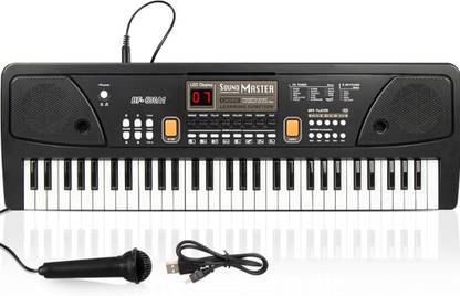 HK ENTERPRISES OFFICIAL Electronic Digital Piano Keyboard 61 Keys- Multi-Function Portable Piano Keyboard Electronic Organ with Charging Function for Beginners- Chargeable 61 Keys- Multi-Function Portable Piano Keyboard Analog Portable Keyboard (61 Keys) 61 Keys Electronic Piano Keyboard Analog Portable Keyboard