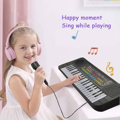 SAFESEED Music Piano Keyboard with Microphone Piano for Kids with Microphone Portable Electronic Keyboard for Beginners 37Keys Digital Portable Keyboard