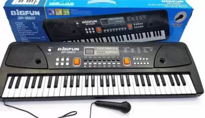 Tenmar 61 keys Electronic Piano Keyboard with LED Display & Microphone, KW_61_18 61 keys Electronic Piano Keyboard with LED Display & Microphone, KW_61_18 Analog Portable Keyboard