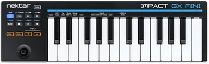 nektar Impact GX Mini 25 Velocitysensitive Mini Key Portable USB Midi Controller - Digital Portable Keyboard