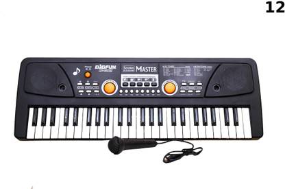 AS TRADERS BF530 - 49 Key Piano Keyboard with Mic & USB Cable BF53 49-KEY Analog Portable Keyboard