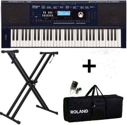 Roland E-X30 KEYBOARD + CARRY CASE + DOUBLE PIPE STAND + 5 LED LIGHTS E - X30 Analog Arranger Keyboard