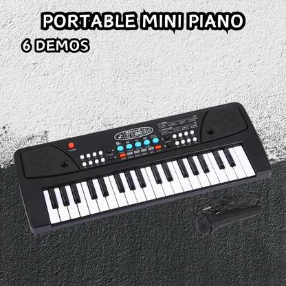 SACRO (Piano Keyboard) Toy with 37 Key, Recording and Mic, Adapter for DC Power E222 (Piano Keyboard) Toy with 37 Key, Recording and Mic, Adapter for DC Power E222 Analog Portable Keyboard
