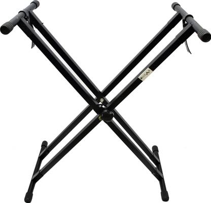Belear A-9 Black Double Rod With Six Angle Adjustment Double Braced Keyboard Stand