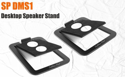 Softline Pro SP DMS1 Desktop Speaker Stands for Small Speakers & Compact, Studio Monitors Non-Folding Stand