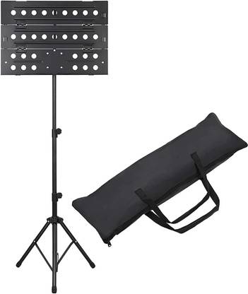 SOUVENIR Sheet Music Stand - Professional Portable Notation Music Stand & Desktop Book Stand Metal Portable Solid Back, Super Sturdy for Laptop Projector Desktop Book Stand (Upgraded Version: more Sturdy and more Portable) Notation Stand