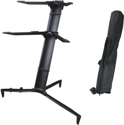 Softline Pro SP20 Double Keyboard Stand With Carry Bag (Black) Keyboard Stand