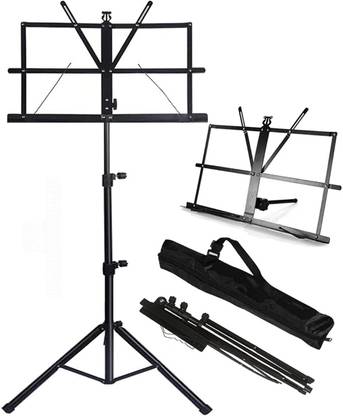 AMG Music Music Stand Folding Sheet Music Stand & Desktop Book Stand Light weight with Bag Notation Stand