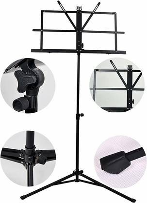 DawnRays Orchestral Music/Notation Stand Music Stand, Height & Angle Adjustable Stand and Music Sheet Clip Holder, Music Note Lyrics Book Stand Portable Strong Body Notation Stand For Instrumental Performance Notation Stand
