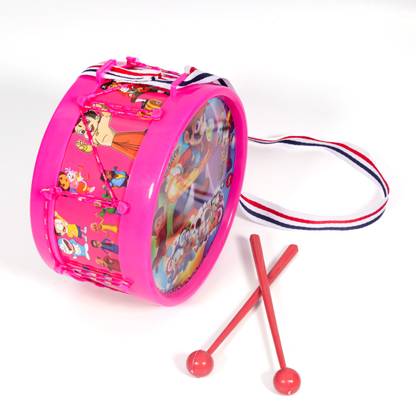 khushi enterprise Musical Drum 08 sized Hight 9.3 cm and Width 17.4 cm Weight 243