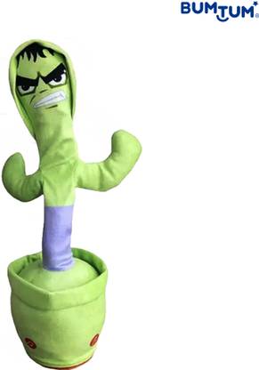 BUMTUM Dancing Cactus Talking Plush Toy with Singing & Recording Function