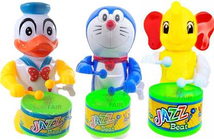 PRIMEFAIR Duck Drum Player Kids Toy Music Sound Drummer with Real Dancing Actions