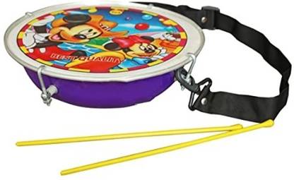 Sirgan Musical Cartoon Drum Set 2 Sticks & Hanging In Kids/Instrument/Pongal Size :Big