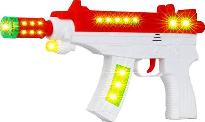 WISHKEY Laser Sound Vibrating Pretend Play Gun Toy with Infrared Light and Sound Effects Guns & Darts
