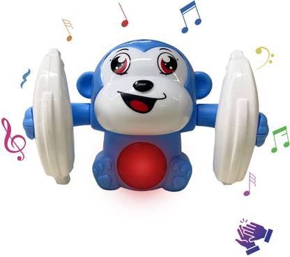 Nottinghill Dancing Monkey Musical Toy for Kids - Spinning Rolling with Voice Control Toy
