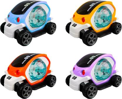 NKL Stunt Car 4D Disco Lights, Bump & Go Toy with 360 Degree Rotating_UE69