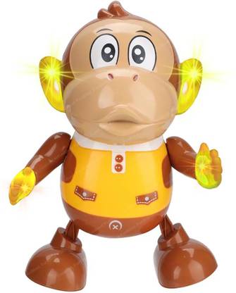 TotVerse Monkey Robot Toy, Swinging & Dancing Musical Monkey Toy with Light Music Dancing