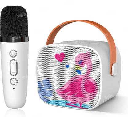 FIDDLERZ Speaker Karaoke Machines Learning Toy with Voice Recording White