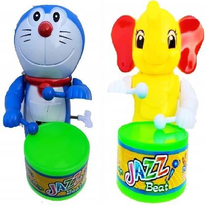 RS Toys Drummer Key-Operated Monkey.Toy for Baby with Drumming and Dancing Action Toy