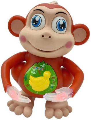 abhi Dancing Monkey Toy with Music Swinging & Dancing Animal Toy
