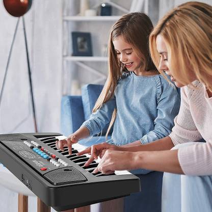 KAVANA Casio tone Portable Keyboard with Piano tones, Black