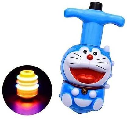 Spoton Enterprise Doremon spinning toy magic Lutto top toy with Light , Music and Laser Toy
