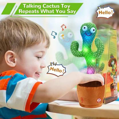 Haulsale Dancing Talking Cactus Plush Toy, Wriggle, Singing, Repeats What You Say-816