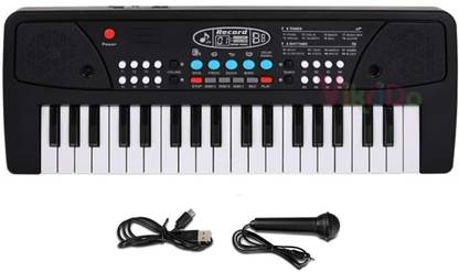 BANTAS 37 Key Piano Keyboard Toy with DC Power Option, Recording and Mic