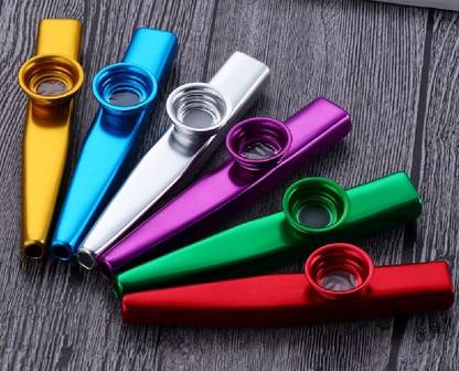 Vinayakart Set of 6 Aluminum Alloy Kazoo With 30 Diaphragm