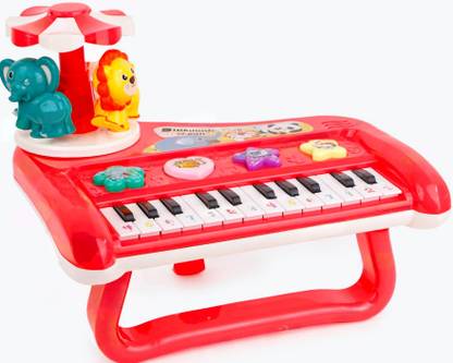 KidsKloud ANIMAL CONCERT MUSICAL PIANO FOR KIDS ROTARY ELECTRONIC ORGAN