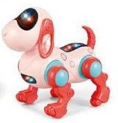 Pluspoint Musical Walking Puppy Dog Crawling Toy with Flashing Light & Sound |
