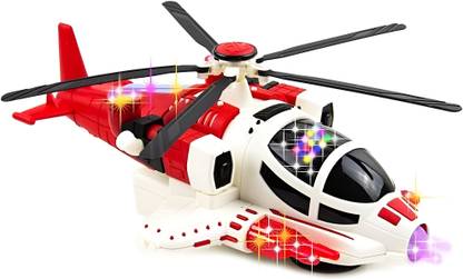 Aseenaa Fighter Army Aircraft Helicopter Toy With Lights & Realistic Sound & Bump And Go
