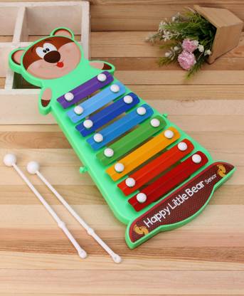 zokato Happy Little Bear Xylophone - Green