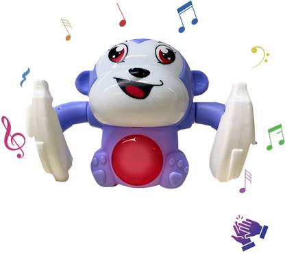 Nottinghill Dancing Monkey Musical Toy for Kids - Spinning Rolling with Voice Control Toy