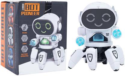 SALEOFF Bot Robot Octopus Style, Colorful Lights, Music-All Direction Movement Toy-186